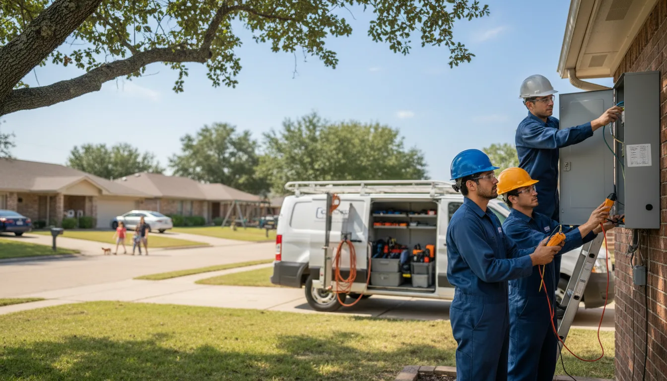 Certified electrician providing emergency electrical services in Mccallsburg, IA